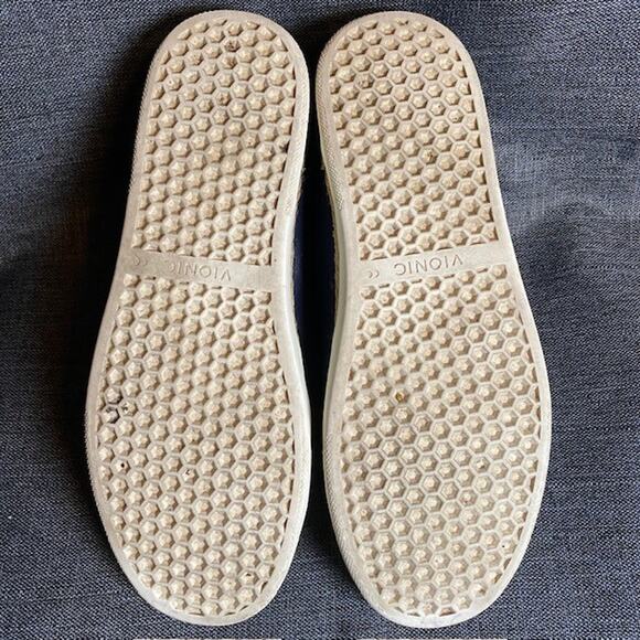 VIONIC Navy Blue Canvas Sneaker Joey Arch Support Shoes Womens 8.5 Comfort - Picture 6 of 8